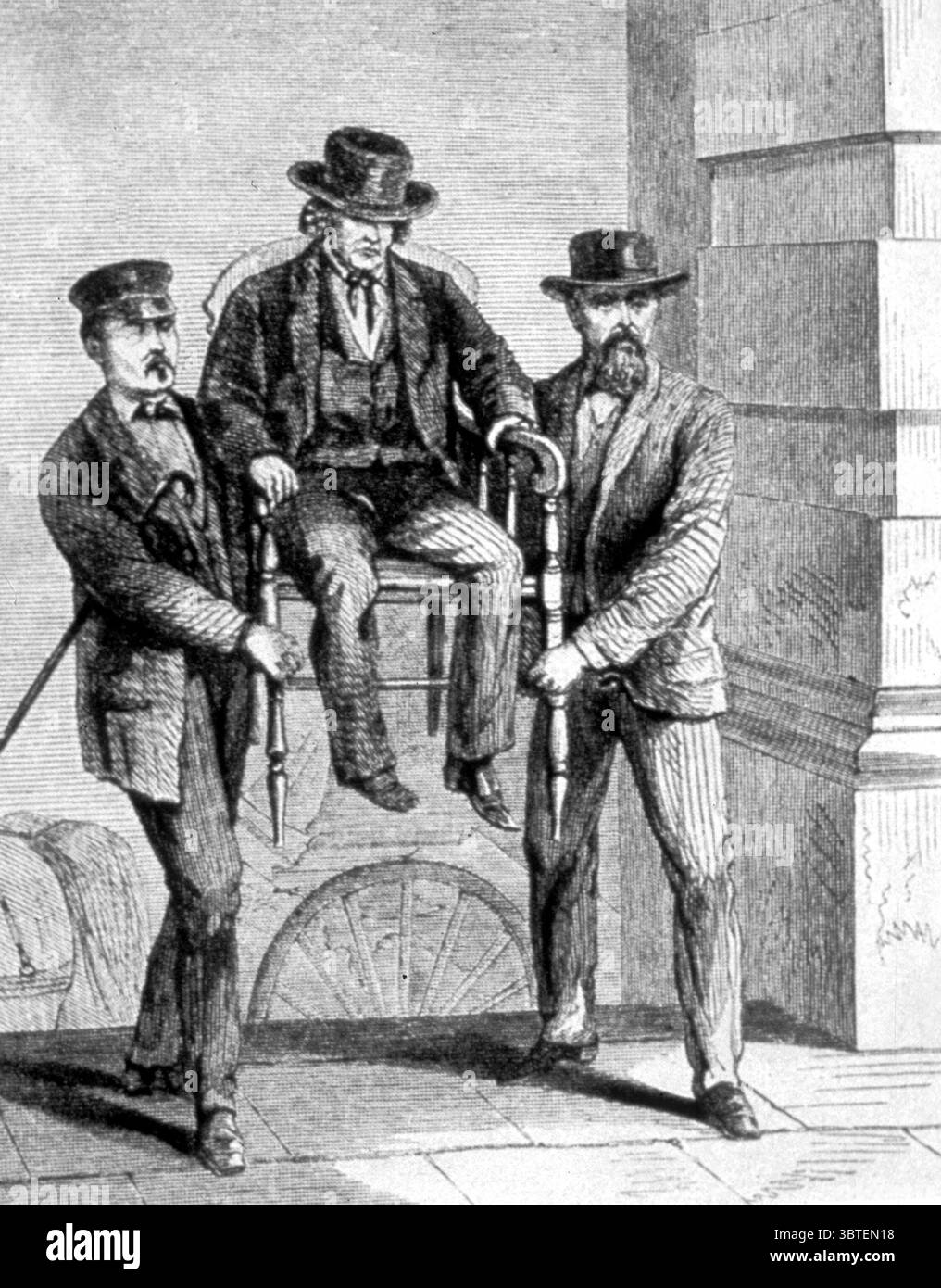 Der Kongressabgeordnete nimmt an der Anklageerhebung von Johnson Teil. Stockfoto