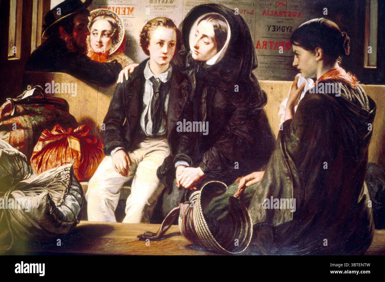 Abfahrt In Der Dritten Klasse Stockfoto