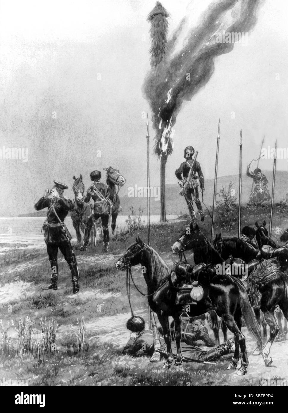 1904 Russisch-Japanischer Krieg. Krise im Fernen Osten Stockfoto