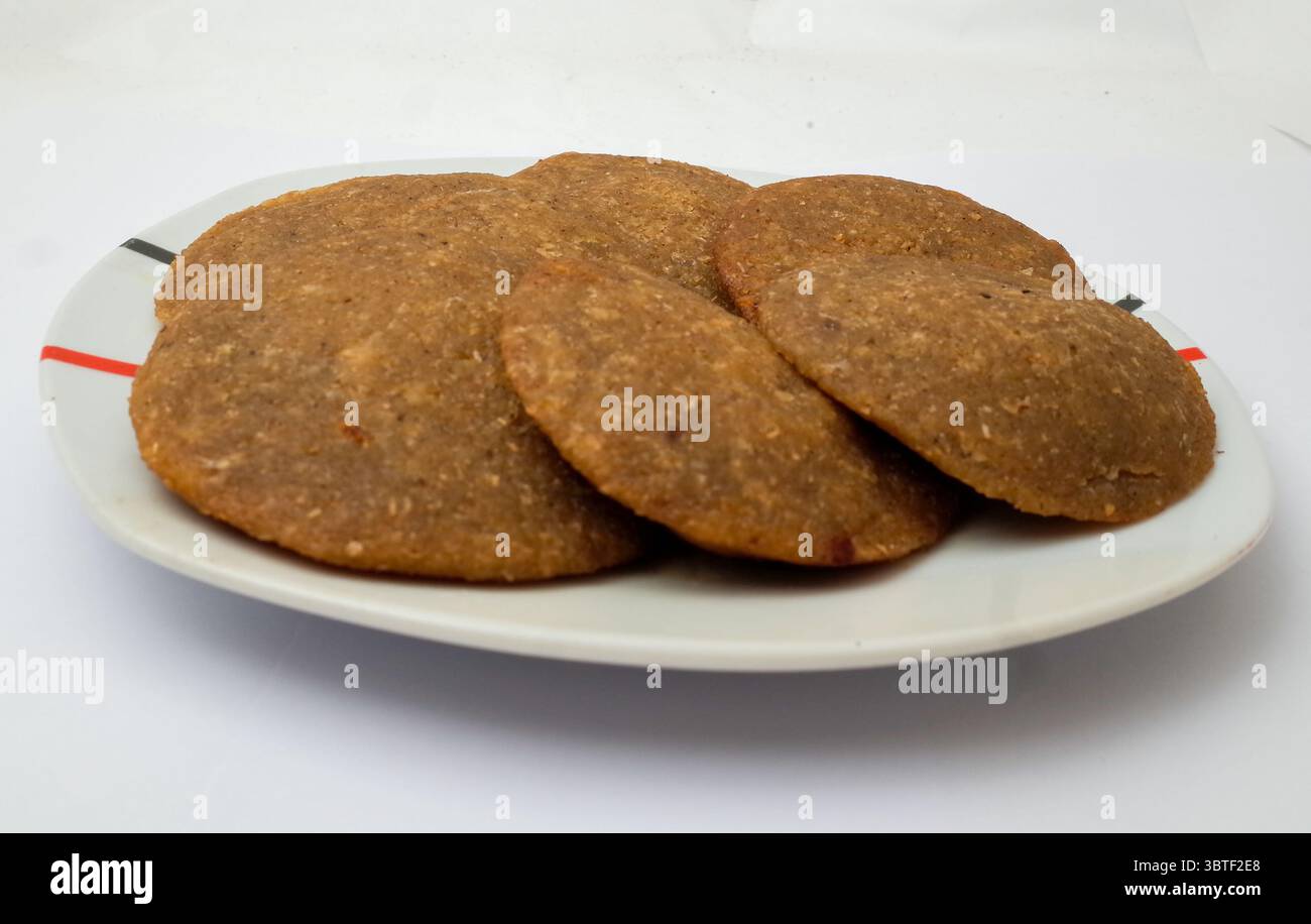 Nahaufnahme des traditionellen ramadan-Gerichts Samosa Stockfoto