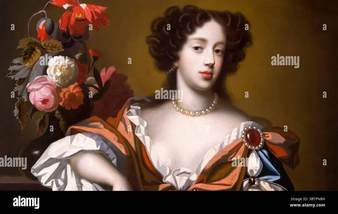 MARIA VON MODENA (1658–1718) zweite Ehefrau von Jakobus VII Stockfoto