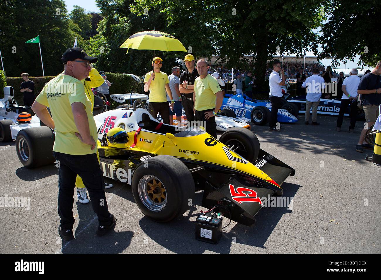 Renault RE40 im Montagebereich beim Festival of Speed in Goodwood House 11. Juli 2025 ©2025 Copyright Michael Cole Stockfoto