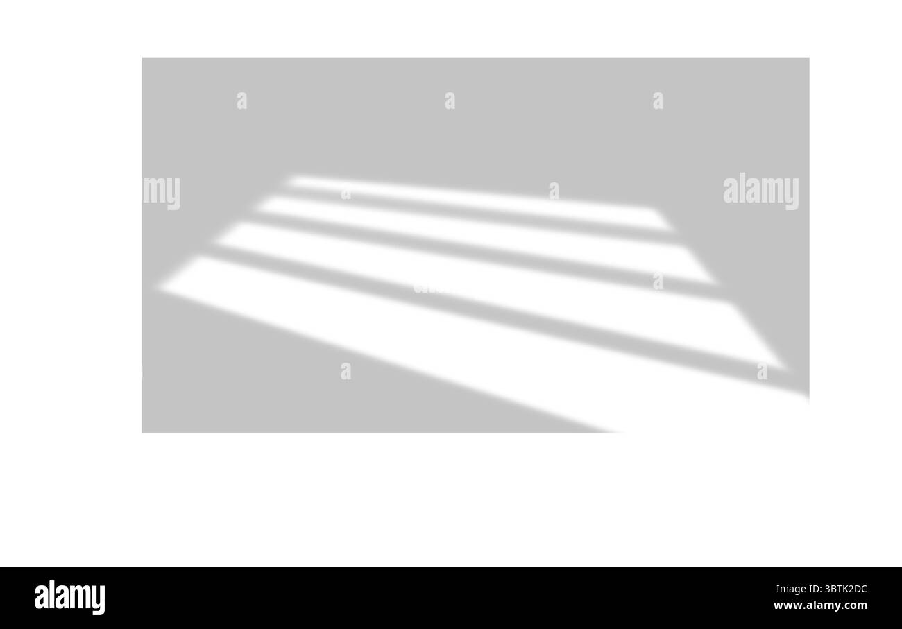 Schatten von Fenstern, Öffnungen und tropischen Pflanzen. Hochwertige Schatten. Vektorabbildung Ai- und EPS-Datei. Stock Vektor
