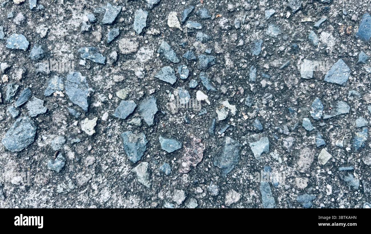 Steinstraße Textur - Smartphone-aufgenommenes Stockfoto