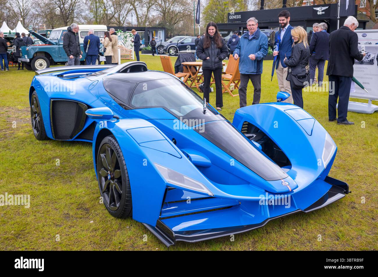 DELAGE Car auf der Salon Prive London Concours de Vente Oldtimer Show auf dem Gelände des Royal Hospital im schicken Chelsea England, Großbritannien Stockfoto