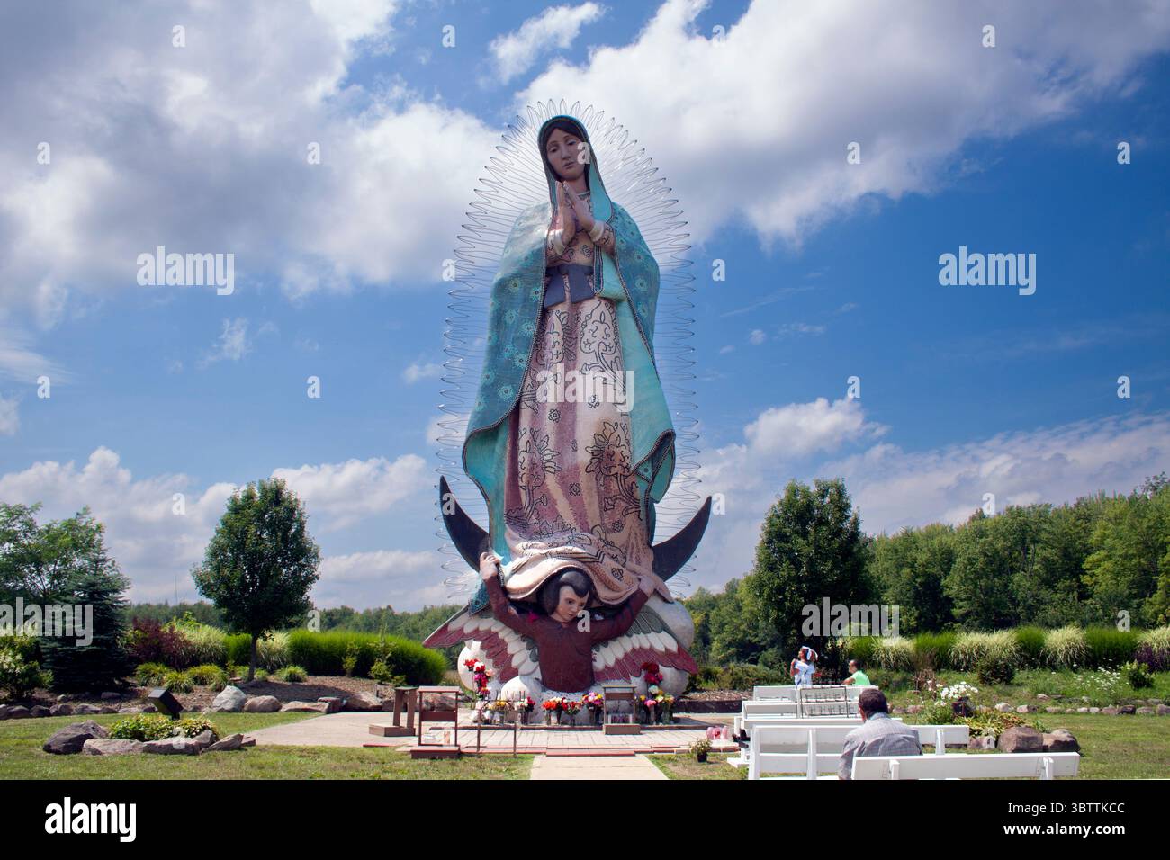 Die weltweit höchsten Unserer Lieben Frau von Guadalupe in Windsor, Ohio Stockfoto