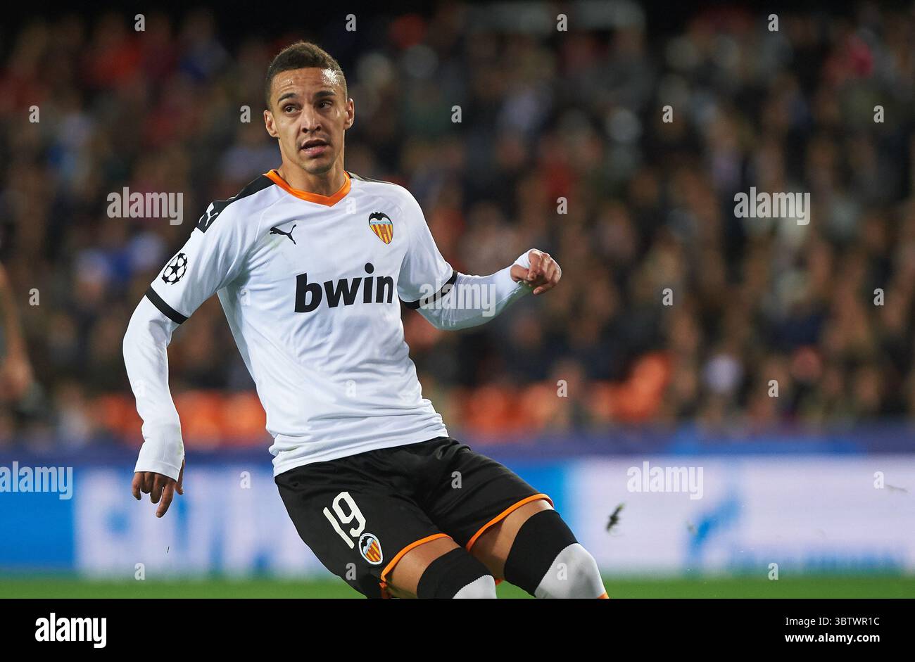 27. November 2019, Valencia, Spanien: Rodrigo Moreno aus Valencia während des Spiels der Gruppe H der UEFA Champions League zwischen Valencia und Chelsea im Mestalla Stadium am 27. November 2019 in Valencia, Spanien (Kreditbild: © AFP7 Via ZUMA Wire) Stockfoto