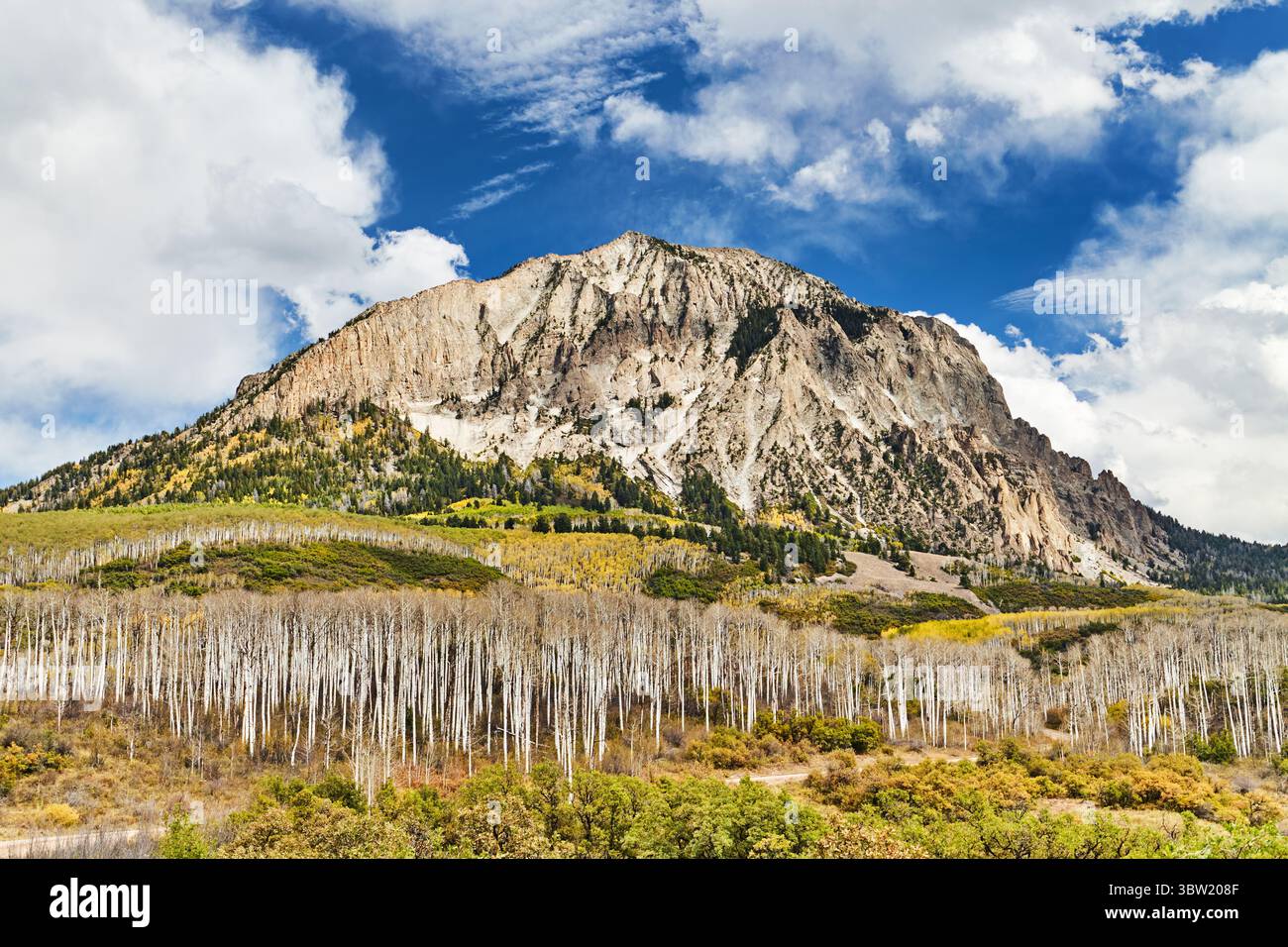 Kebler Pass und Marcellina Mountain View, Crested Butte, Colorado, USA Stockfoto