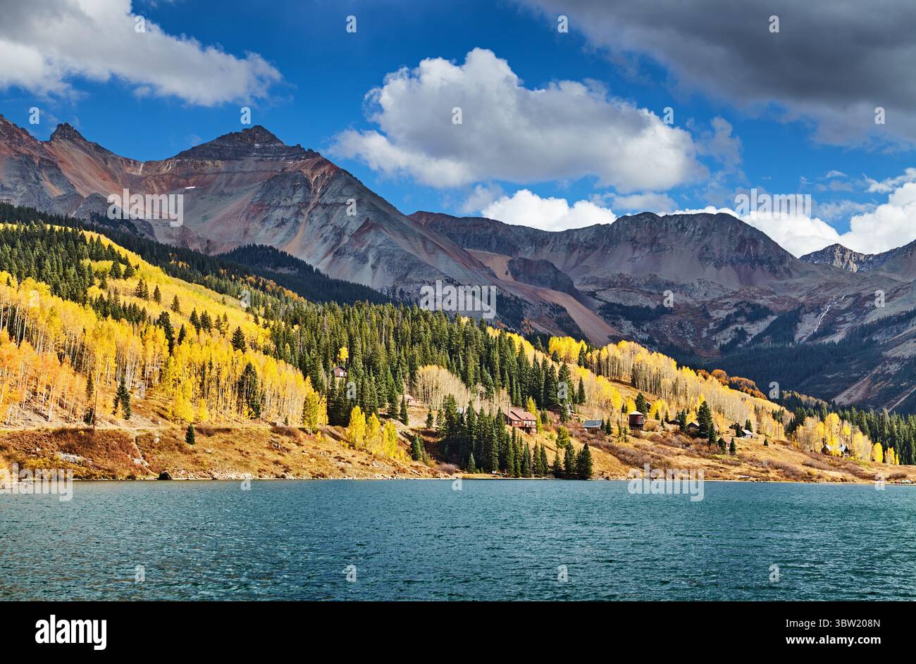 Schöner Trout Lake im Uncompahgre National Forest, Colorado, USA Stockfoto