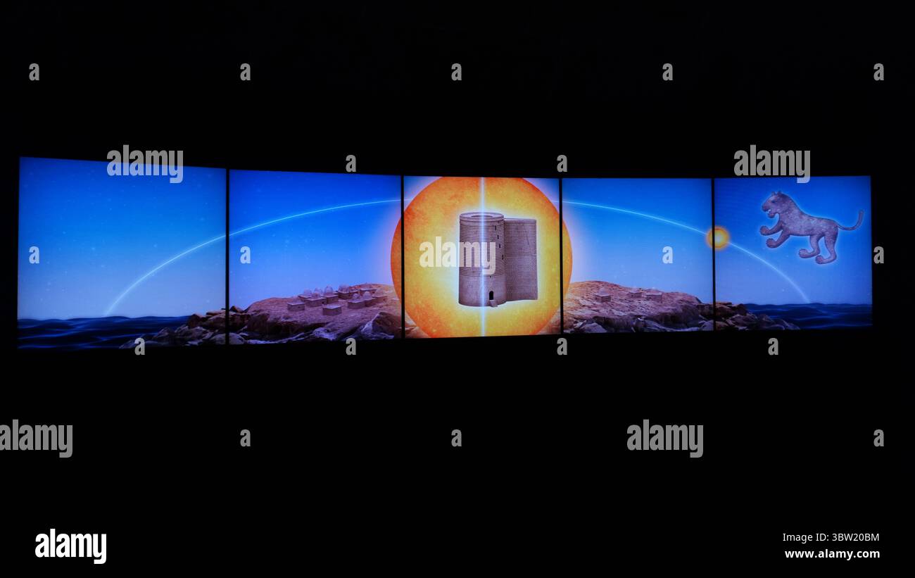 Im Inneren des Maiden Tower. Baku, Aserbaidschan. Stockfoto