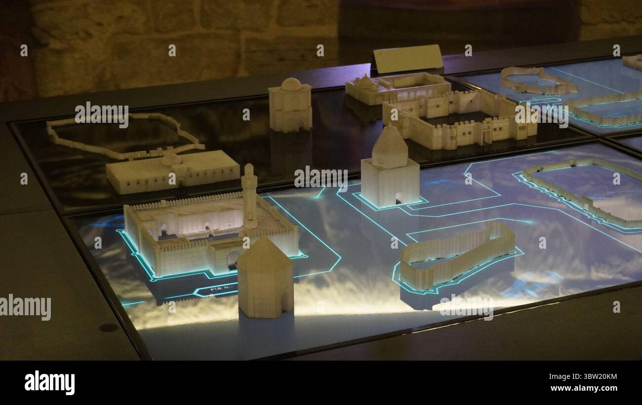 Im Inneren des Maiden Tower. Baku, Aserbaidschan. Stockfoto