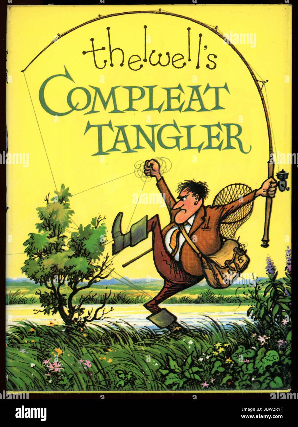 Vintage Hardcover Humor Buch, Thelwell's, The Compleat Tangler (britischer Karikaturist Norman Thelwell), veröffentlicht 1967, Großbritannien Stockfoto