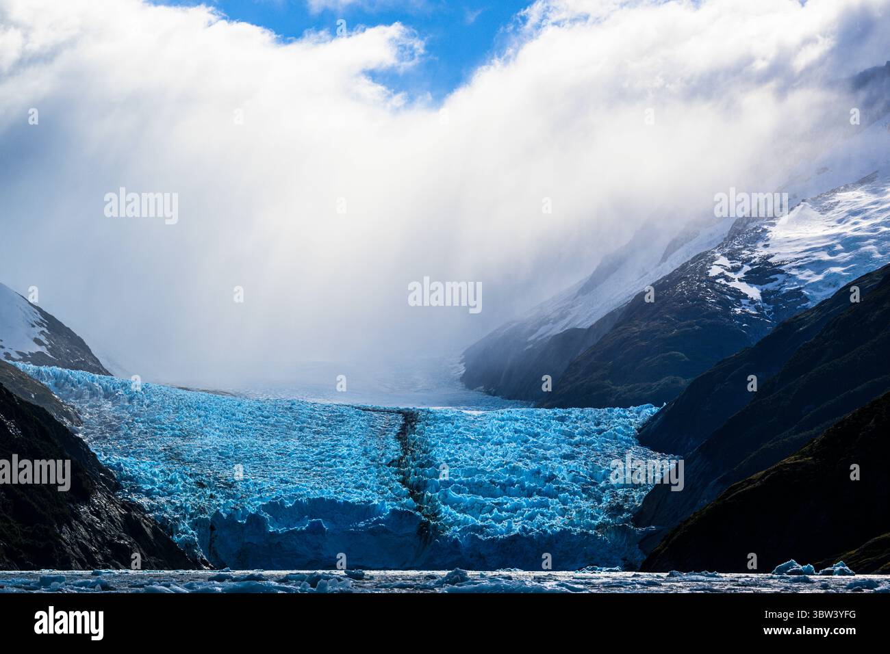 Garibaldi-Gletscher, Garibaldi-Fjord, Alberto de Agostini-Nationalpark, Chile, Patagonien, Chile, Stockfoto