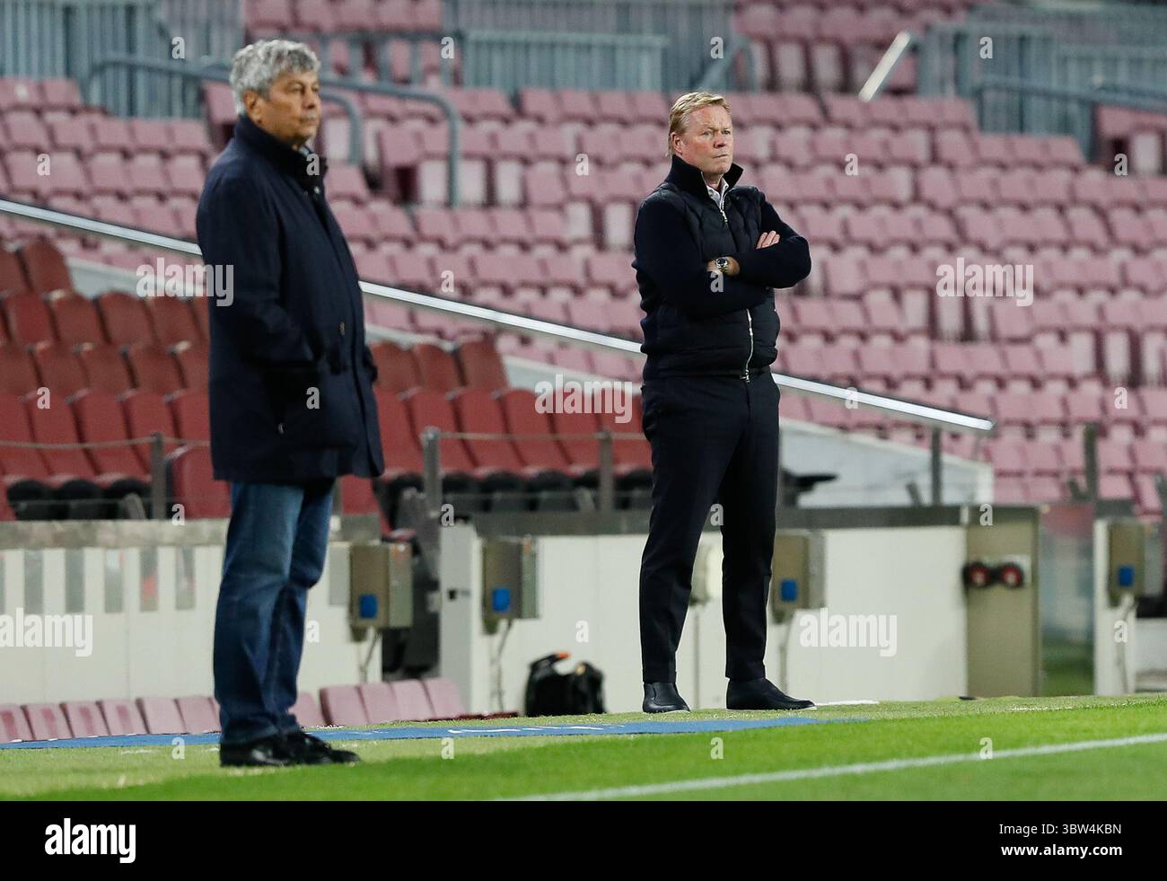 4. November 2020, Barcelona, Spanien: Ronald Koeman vom FC Barcelona während des Spiels der UEFA Champions League zwischen dem FC Barcelona und dem FC Dynamo Kyiv im Camp Nou in Barcelona, Spanien. (Kreditbild: © DAX via ZUMA Wire) Stockfoto