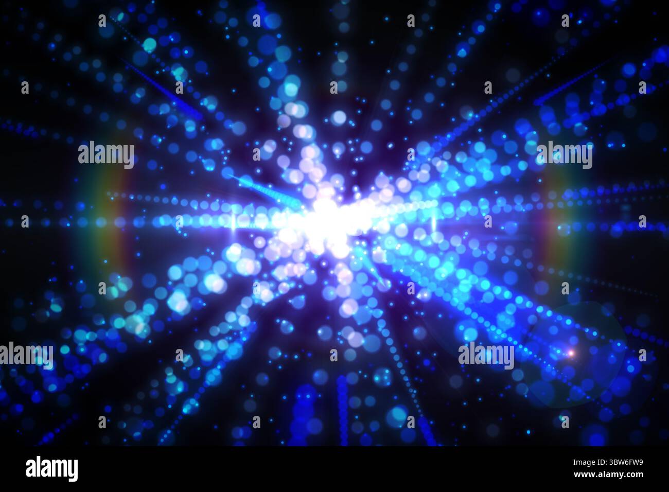 Digital generierte Laserlichter im Hintergrund Stockfoto