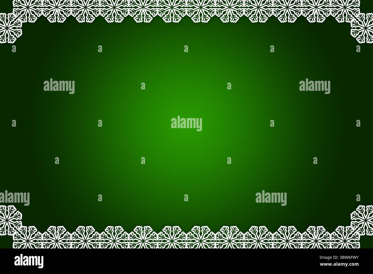 Weihnachten unter dem Motto Snow Flake frame Stockfoto
