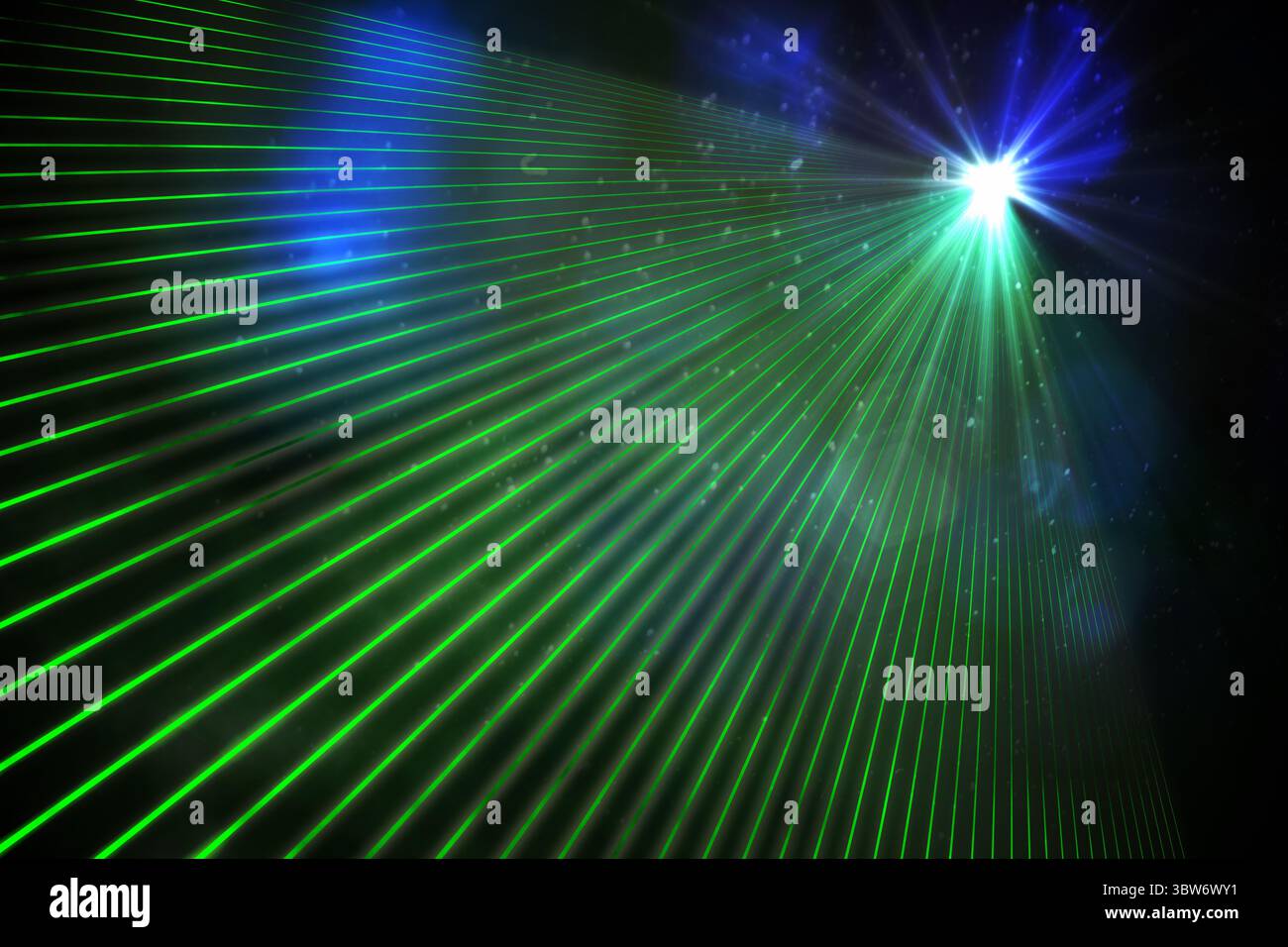Digital generiertes Laserlicht im Hintergrund Stockfoto