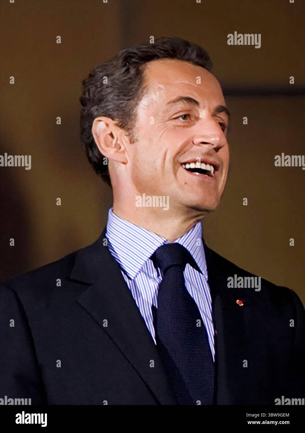 Nicolas Sarkozy. Porträt des ehemaligen französischen Präsidenten Nicolas Paul Stéphane Sarközy de Nagy-Bocsa (* 1955) aus dem Jahr 2009 Stockfoto