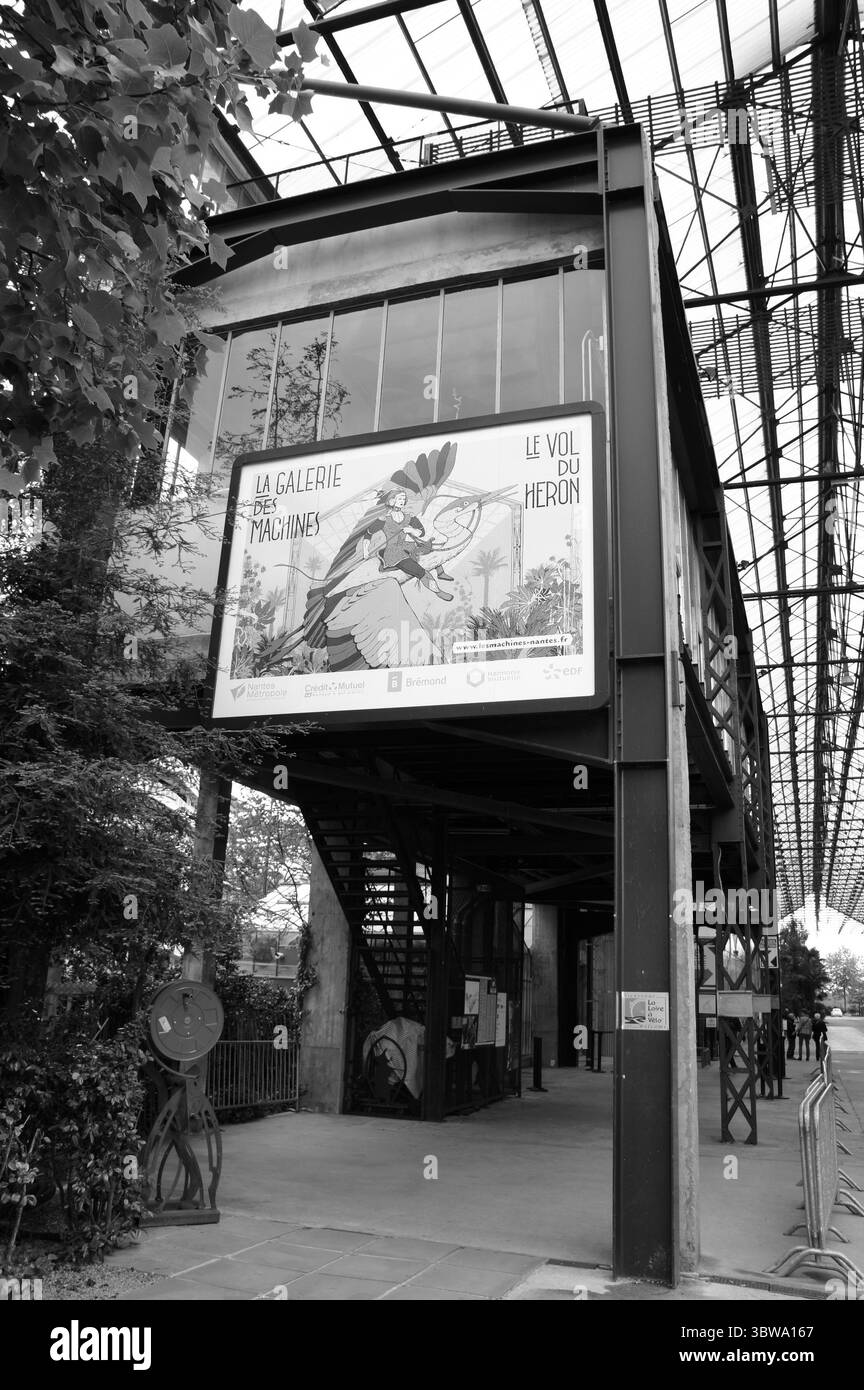 Galerie des Machines Building, Nantes, Frankreich Stockfoto