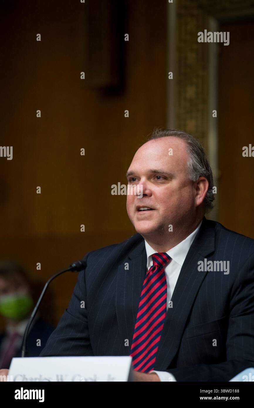 9. Dezember 2020, Washington, District of Columbia, USA: Charles W. Cook, Jr. tritt am Mittwoch, 9. Dezember 2020 vor einem Senatsausschuss für Umwelt und öffentliche Arbeiten â€“ SubCommittee on Clean Air and Nuclear Safety Hearing vor, um Mitglied des Board of Directors der Tennessee Valley Authority im Dirksen Senate Office Building am Capitol Hill in Washington, DC zu werden. Beschreibung: Rod Lamkey/CNP (Abbildung: © Rod Lamkey – CNP/CNP via ZUMA Wire) Stockfoto