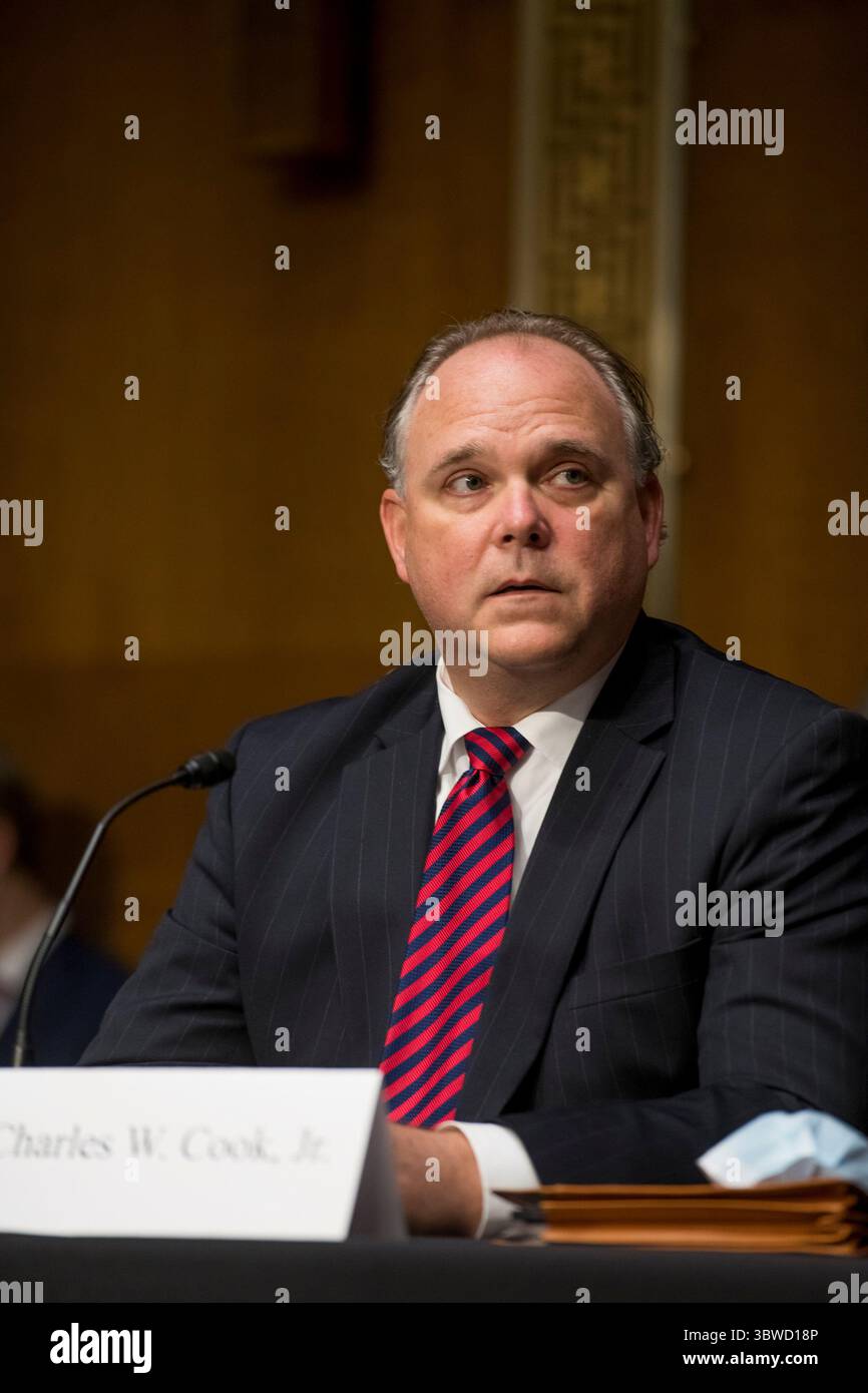 9. Dezember 2020, Washington, District of Columbia, USA: Charles W. Cook, Jr. tritt am Mittwoch, 9. Dezember 2020 vor einem Senatsausschuss für Umwelt und öffentliche Arbeiten â€“ SubCommittee on Clean Air and Nuclear Safety Hearing vor, um Mitglied des Board of Directors der Tennessee Valley Authority im Dirksen Senate Office Building am Capitol Hill in Washington, DC zu werden. Beschreibung: Rod Lamkey/CNP (Abbildung: © Rod Lamkey – CNP/CNP via ZUMA Wire) Stockfoto