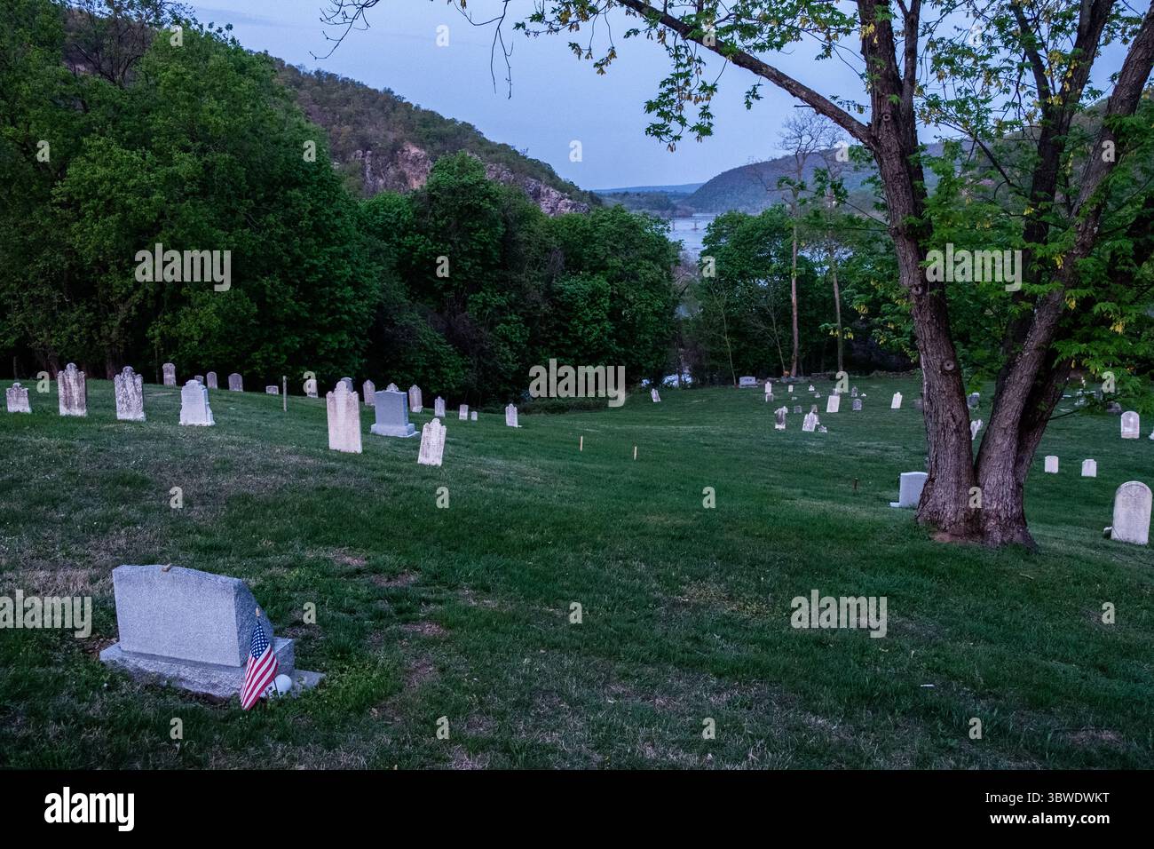 Cemetery Harpers Ferry, West Virginia. Stockfoto