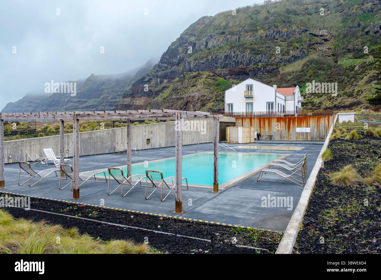Thermalbad Ponta da Ferraria, Termas da Ferraria, Insel Sao Miguel, Azoren Archipel, Portugal Stockfoto
