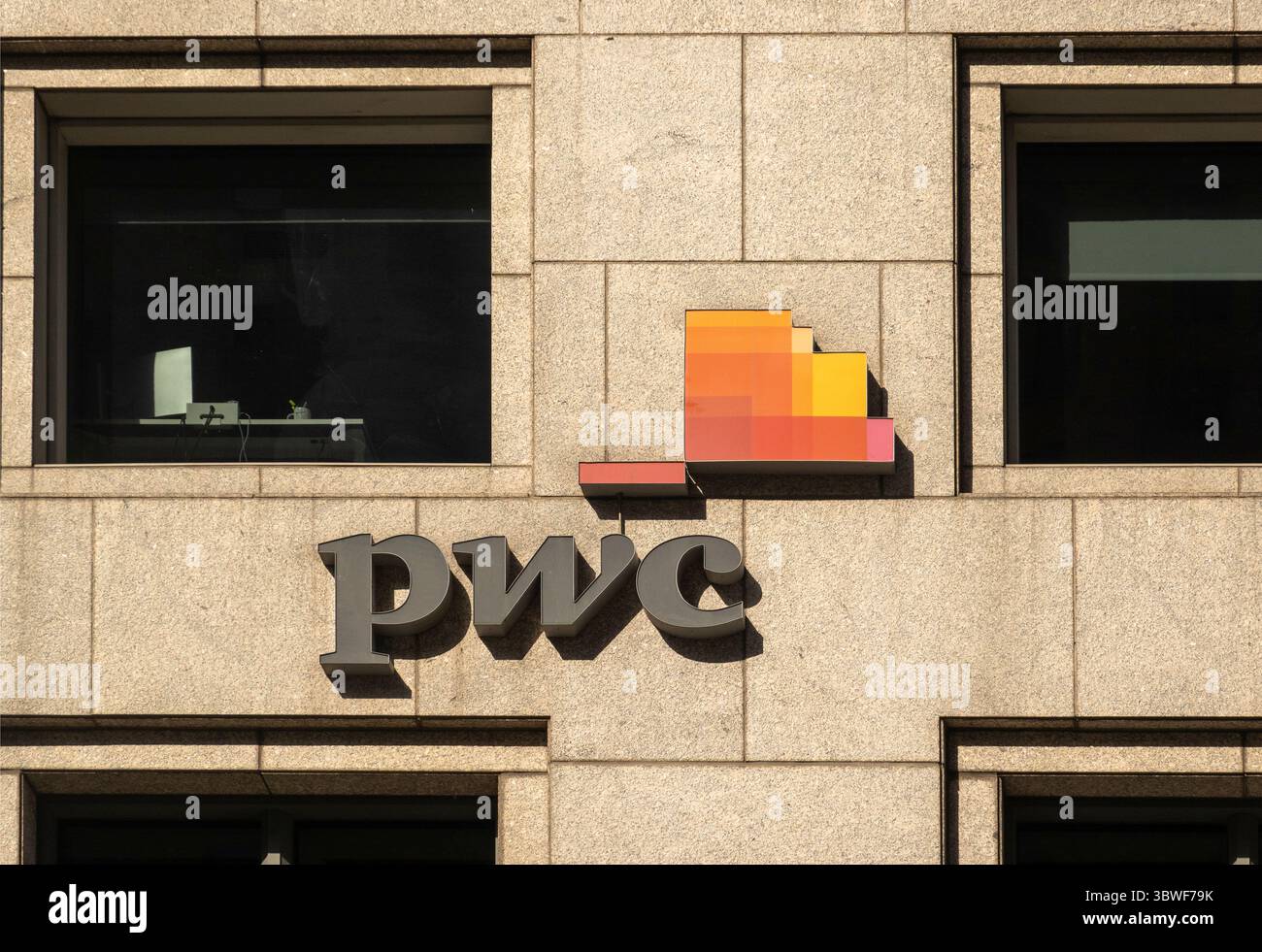 PwC Büro in Detroit Michigan Stockfoto