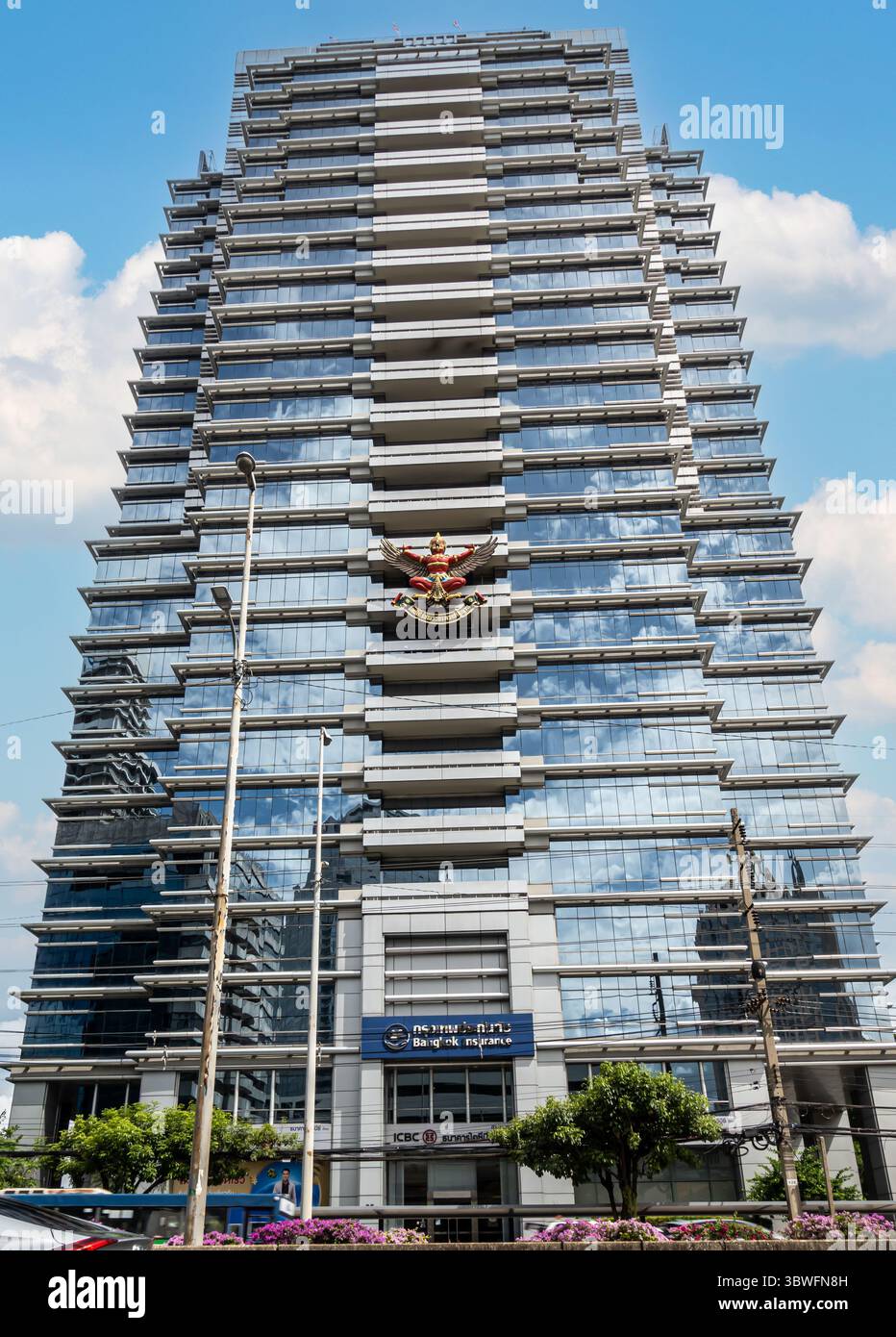 Bangkok Insurance Tower, Versicherungsgesellschaft in Bangkok, Thailand, Sathon, Bangkok 10120, Thailand Stockfoto