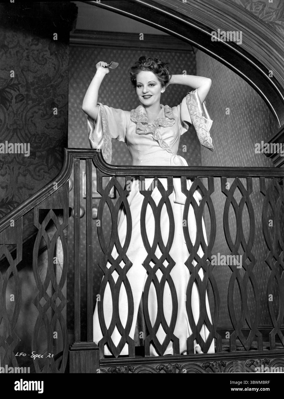Talullah Bankhead auf einem gerüschten Kragen (Kreditbild: © Movie Star News via ZUMA Press Wire Service) Stockfoto
