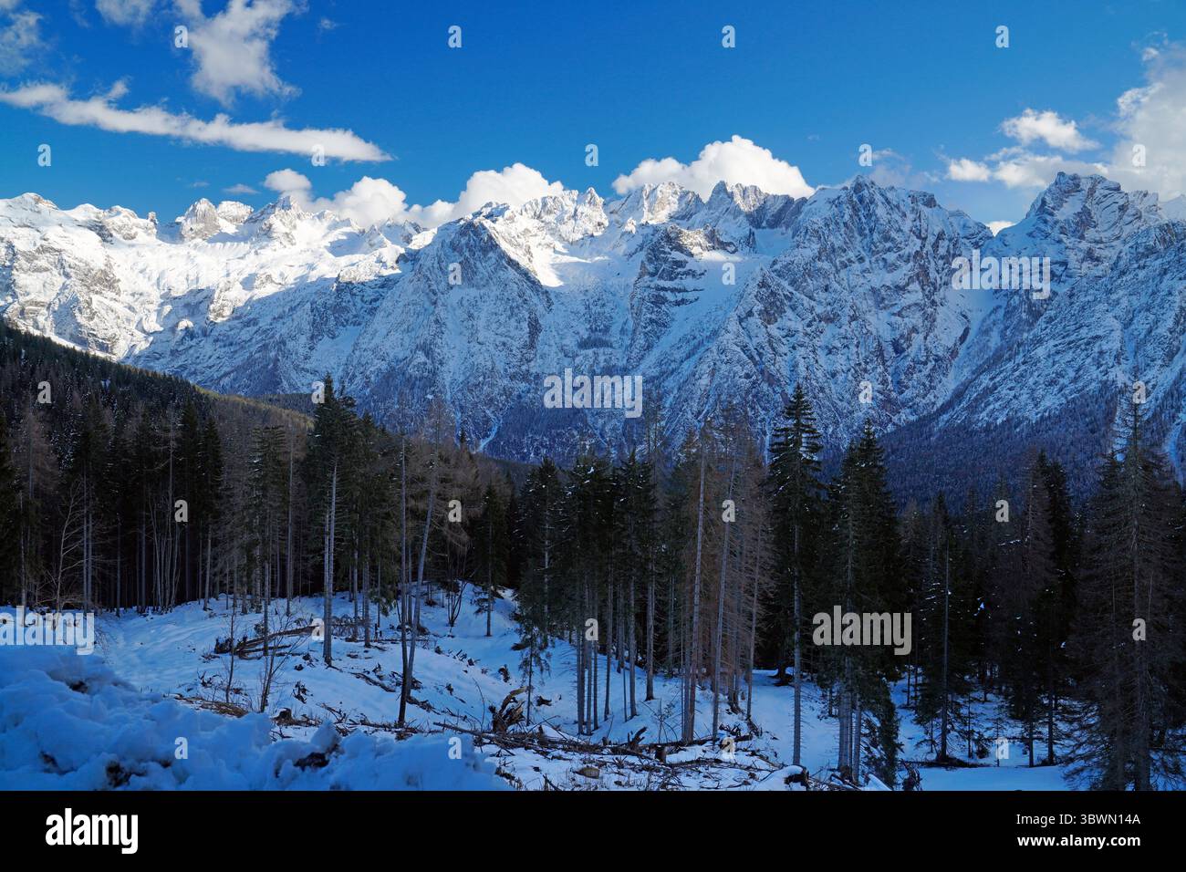 Marmolata, Dolomiten, Provinz Belluno, Region Venetien Stockfoto