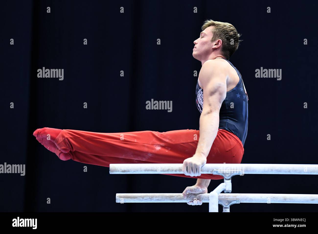 24. Juni 2021, St. Louis, Missouri, USA: IAN GUNTHER tritt an den parallelen Gittern im Dome im AmericaÃs Center in St. Louis, Missouri an. (Bild: © Amy Sanderson/ZUMA Wire) Stockfoto