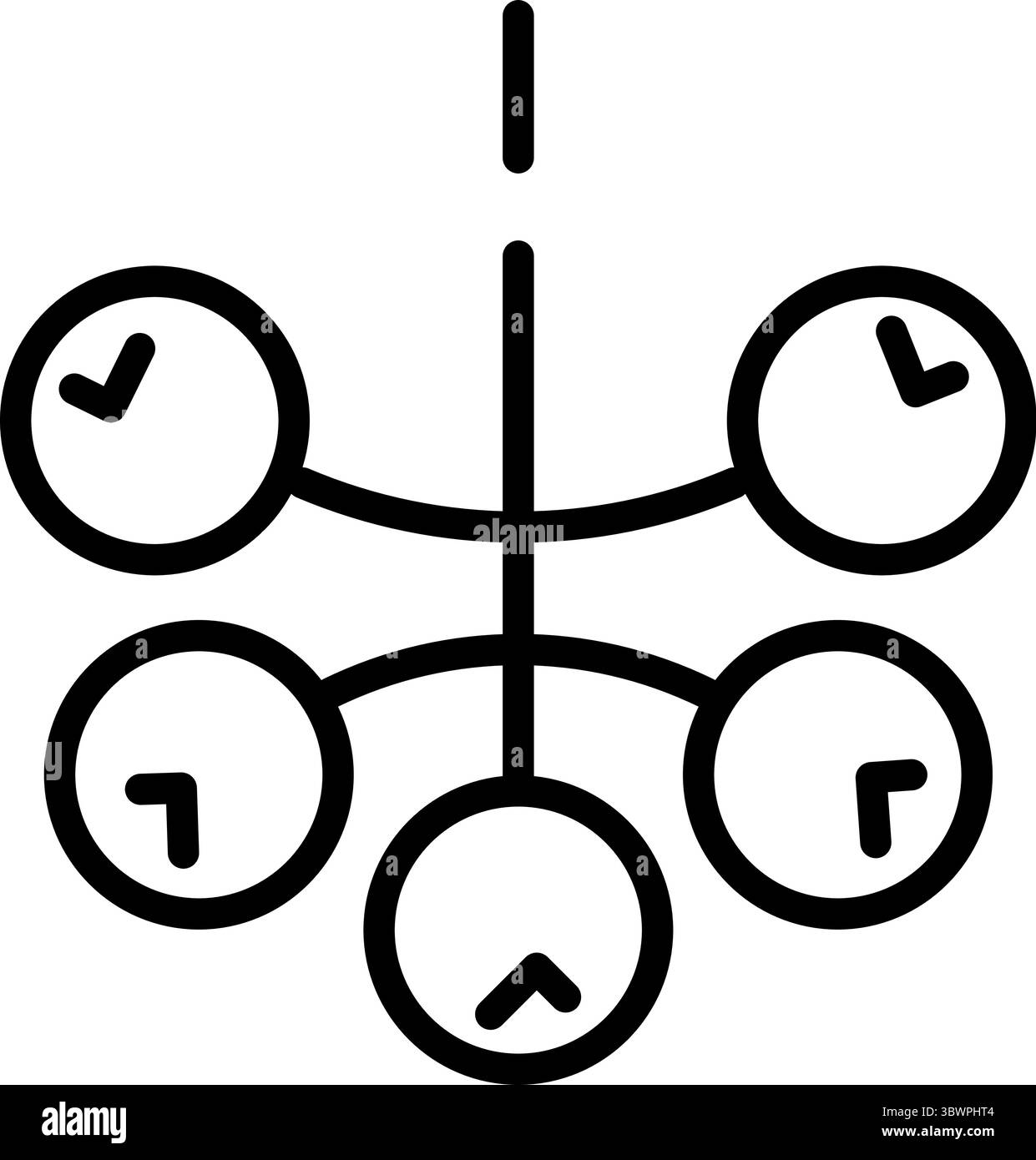 Umreißen Sie das Symbol der Beeren auf einem Zweig. Bearbeitbarer Konturvektor. Ideal für Herbst-, Wald- oder saisonale Naturdesigns. Stock Vektor