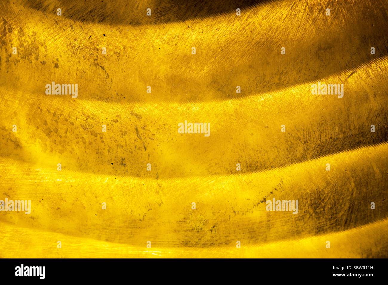 Teil des bronzenen Propellerblatts des Schiffes. Stockfoto