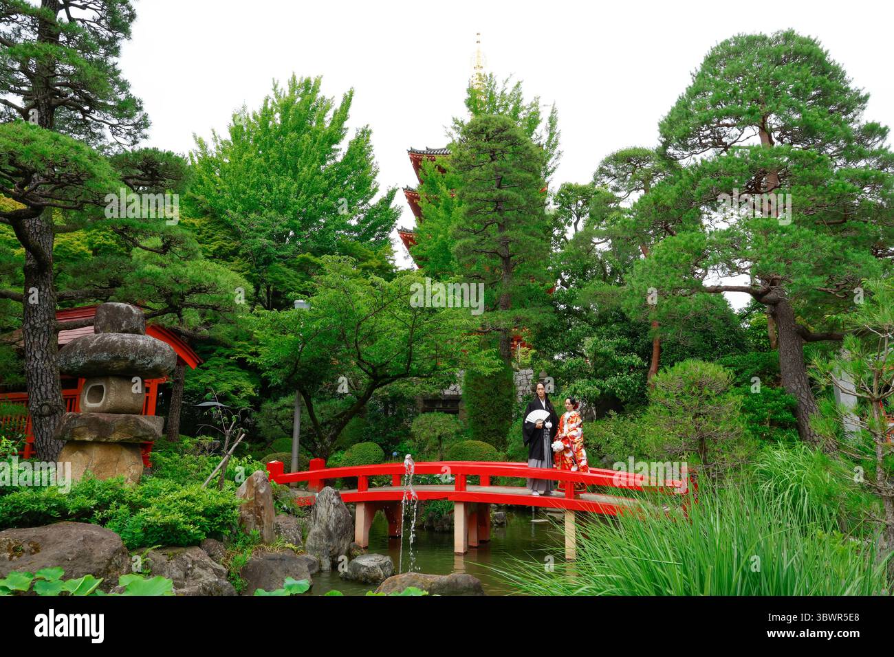 TAKAHATA FUDOSON TEMPEL HINO JAPAN Stockfoto