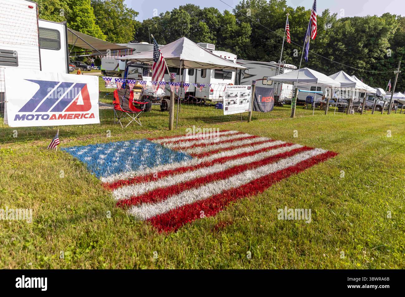 3. Juli 2021, Lexington, Ohio, USA: Auf dem Mid Ohio Sports Car Course findet der Honda Indy 200 in Mid-Ohio in Lexington, Ohio, statt. (Bild: © Colin J Mayr Grindstone Media Gr/ASP über ZUMA Wire) Stockfoto