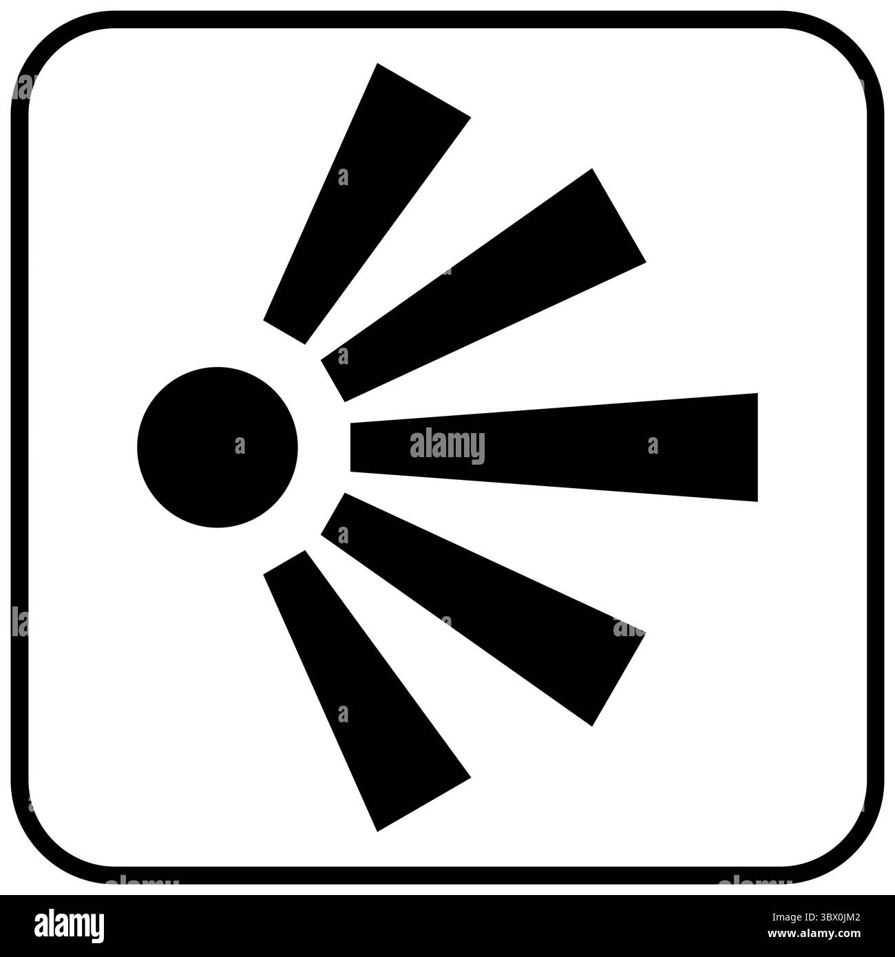 Symbol für landschaftlich schönen Aussichtspunkt Stockfoto