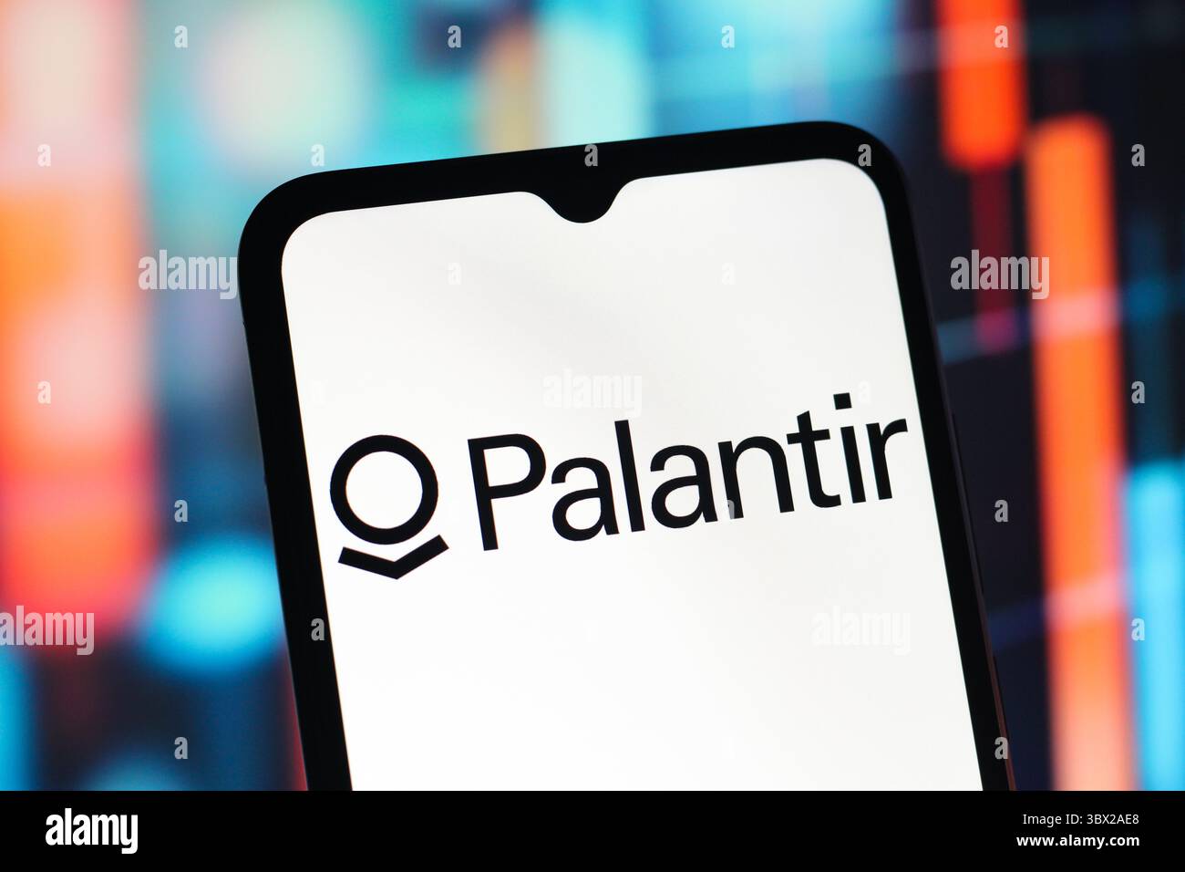 Kanada. Juli 2025. In dieser Abbildung wird das Palantir Technologies Logo auf einem Smartphone-Bildschirm angezeigt. (Credit Image: © Thomas Fuller/SOPA Images via ZUMA Press Wire) NUR REDAKTIONELLE VERWENDUNG! Nicht für kommerzielle ZWECKE! Stockfoto
