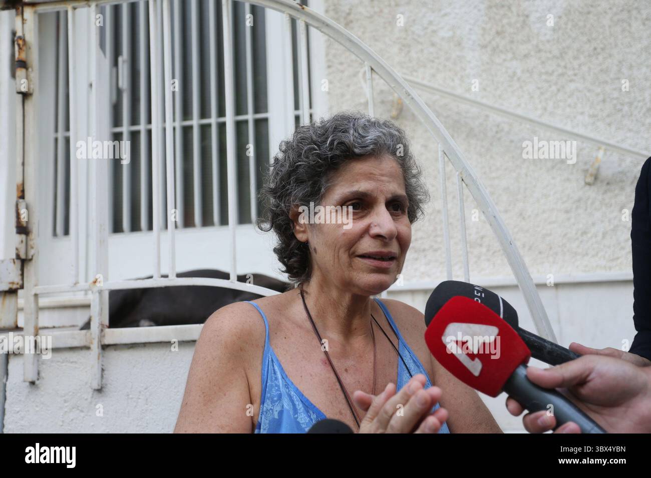 2. September 2021 in Athen, Griechenland: Theodorakis Tochter Margarita. Der Komponist Mikis Theodorakis, dessen Leben und Musik die Seele Griechenlands widerspiegelte und in seiner fesselnden Partitur für den Film „Â”Zorba der Grieche“ internationale Grenzen überschritt, starb am Donnerstag und stürzte das Land in drei Trauertage. (Foto: © Aristidis VafeiadakisZUMA Press Wire) Stockfoto