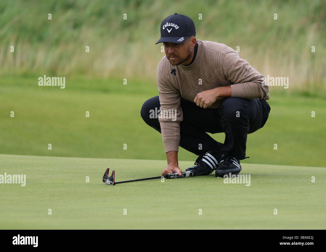 Xander Schauffele am ersten Meisterschaftstag der 153. Open Golf Championship bei Royal Portrush Desmond Loughery Pacemaker Press Credit: MB Media Solutions/Alamy Live News Stockfoto