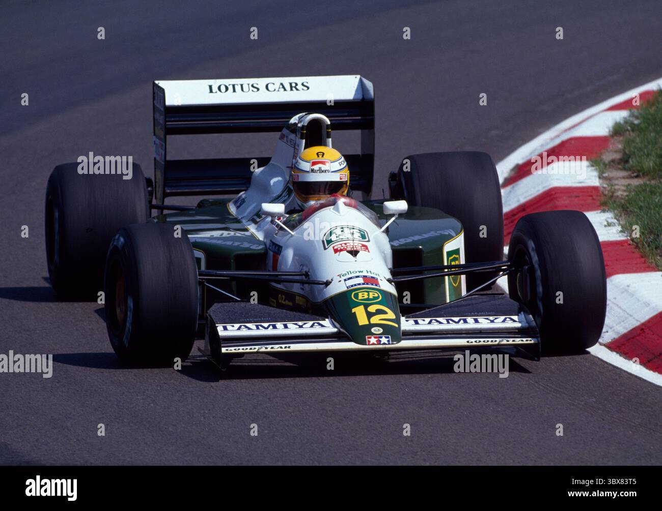1991 Michael Bartels - Lotus 102B-Judd - F1 - Grand Prix Ungarn - Hungaroring - Hasselblad Original Scan Slide Stockfoto