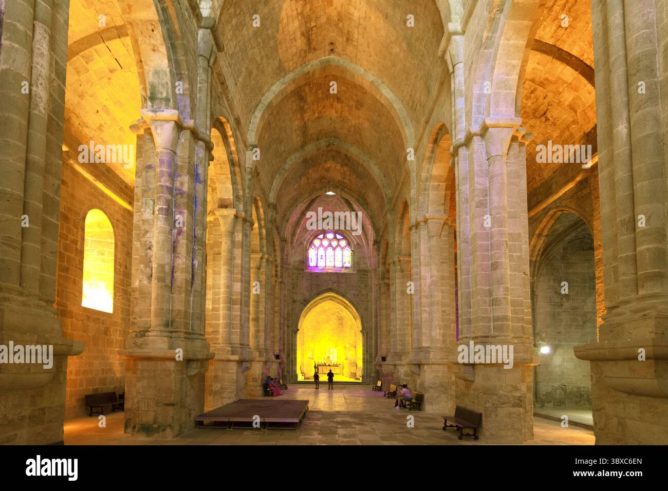 FRANKREICH. AUDE (11) ABTEIKIRCHE DER ABBAYE SAINTE-MARIE DE FONTFROIDE ODER ABTEI FONTFROIDE BEI NARBONNE Stockfoto