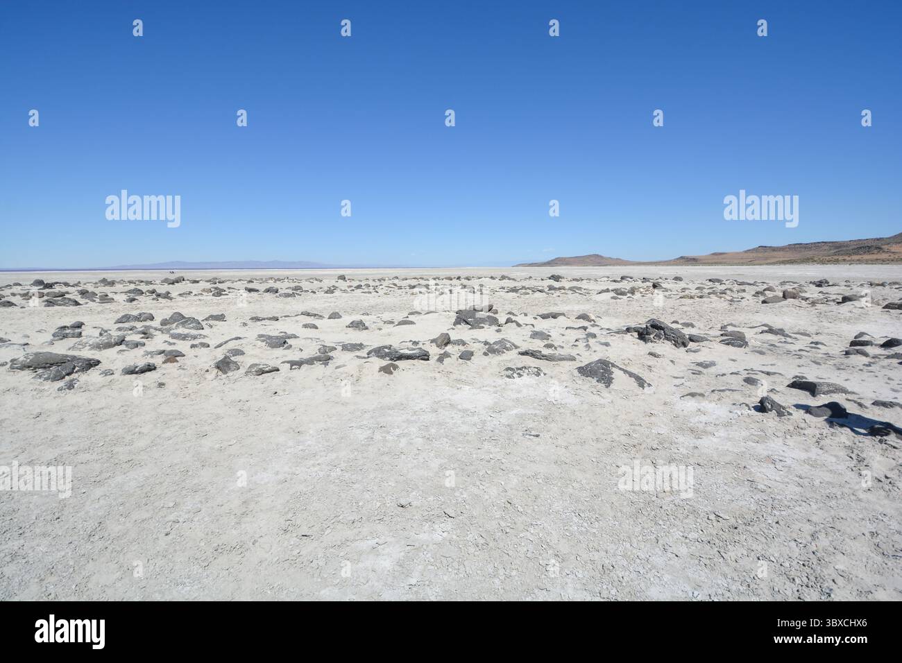 Spiral Jetty von Richard Smithson - ein großartiges Stück Landkunst am Great Salt Lake, Utah Stockfoto