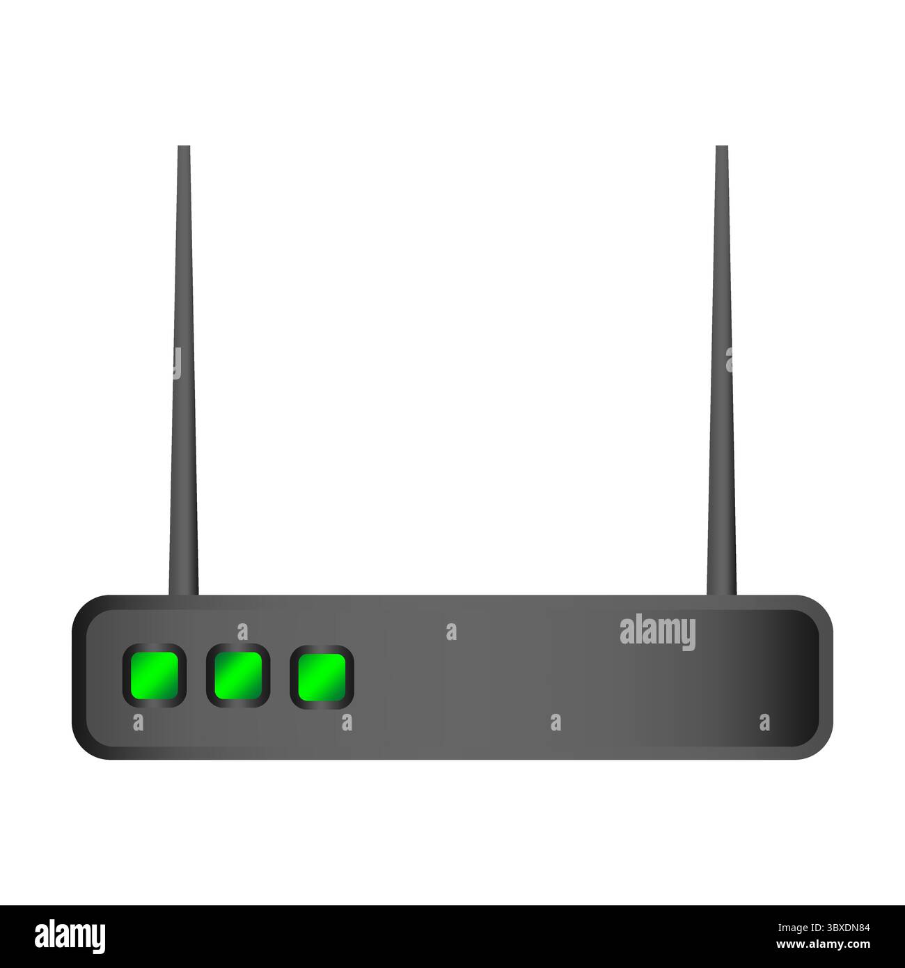 Symbol für den Wireless-Router. Wi-Fi-Gerät. Internet-Netzwerk-Vektor. Symbol für Signaleinrichtung. Stock Vektor