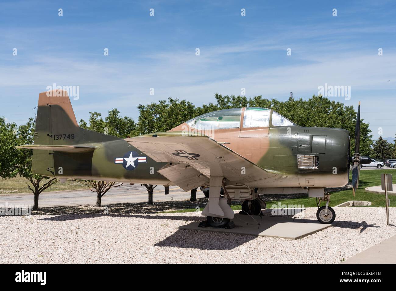 1. Juni 2021, Hill Air Force Base, Utah, Vereinigte Staaten: Ein nordamerikanisches T-28B Trojanisches Trainingsflugzeug aus den 1950er Jahren im Hill Aerospace Museum. (Kreditbild: © Jon G. Fuller/VW Pics via ZUMA Press Wire) Stockfoto