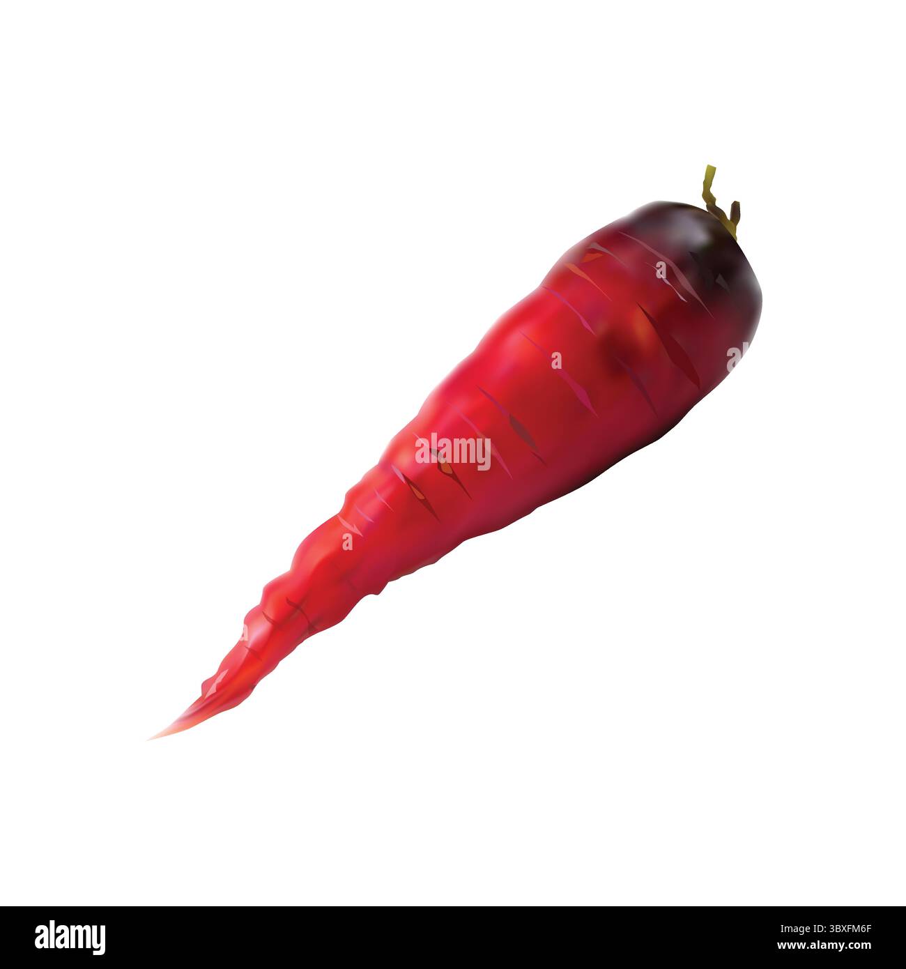 Abbildung der Karottenschicht auf weißem Hintergrund vol 01 Stock Vektor