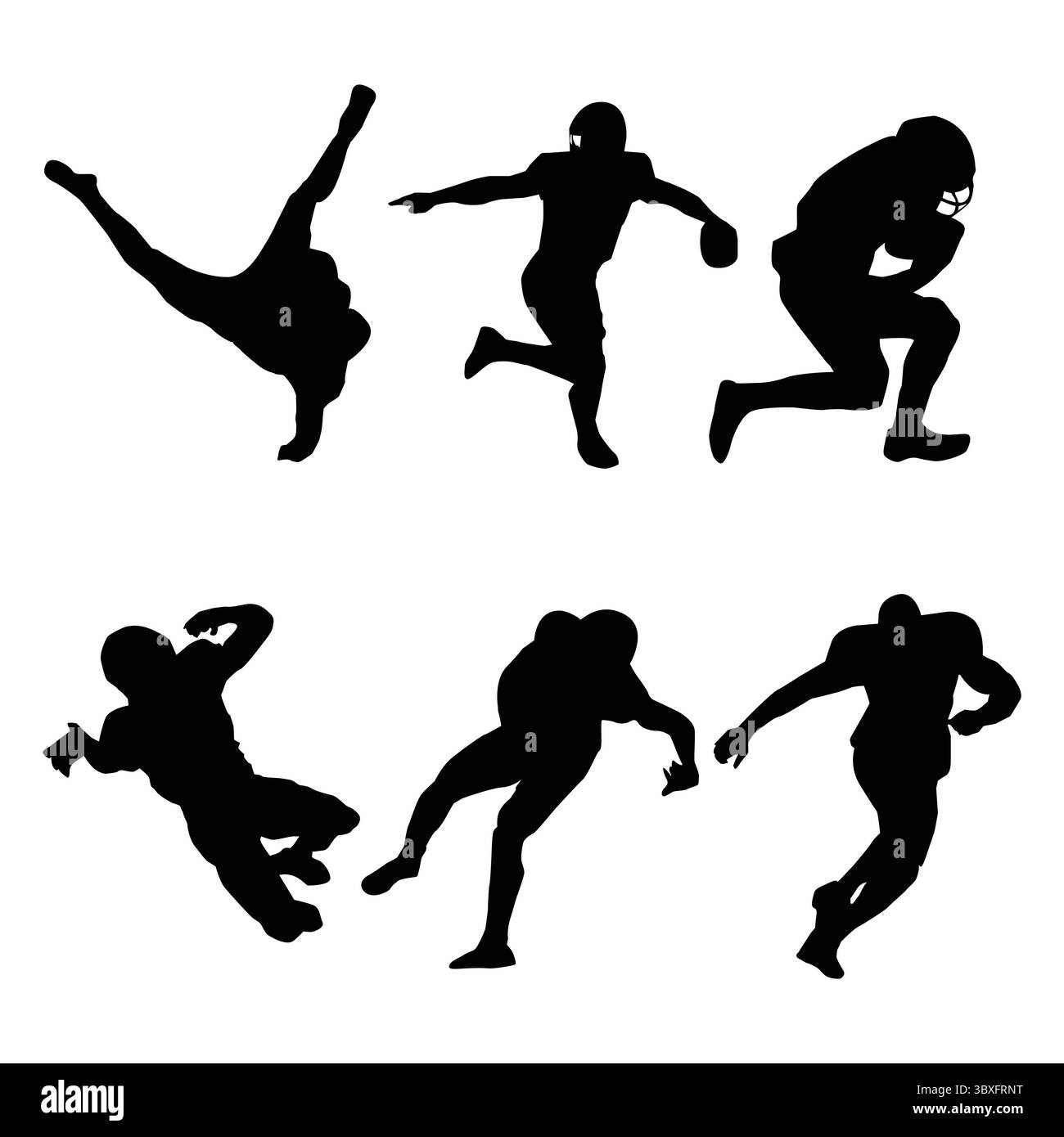Chicago Football Silhouette Form Zeichnung Vol. 3 Stock Vektor