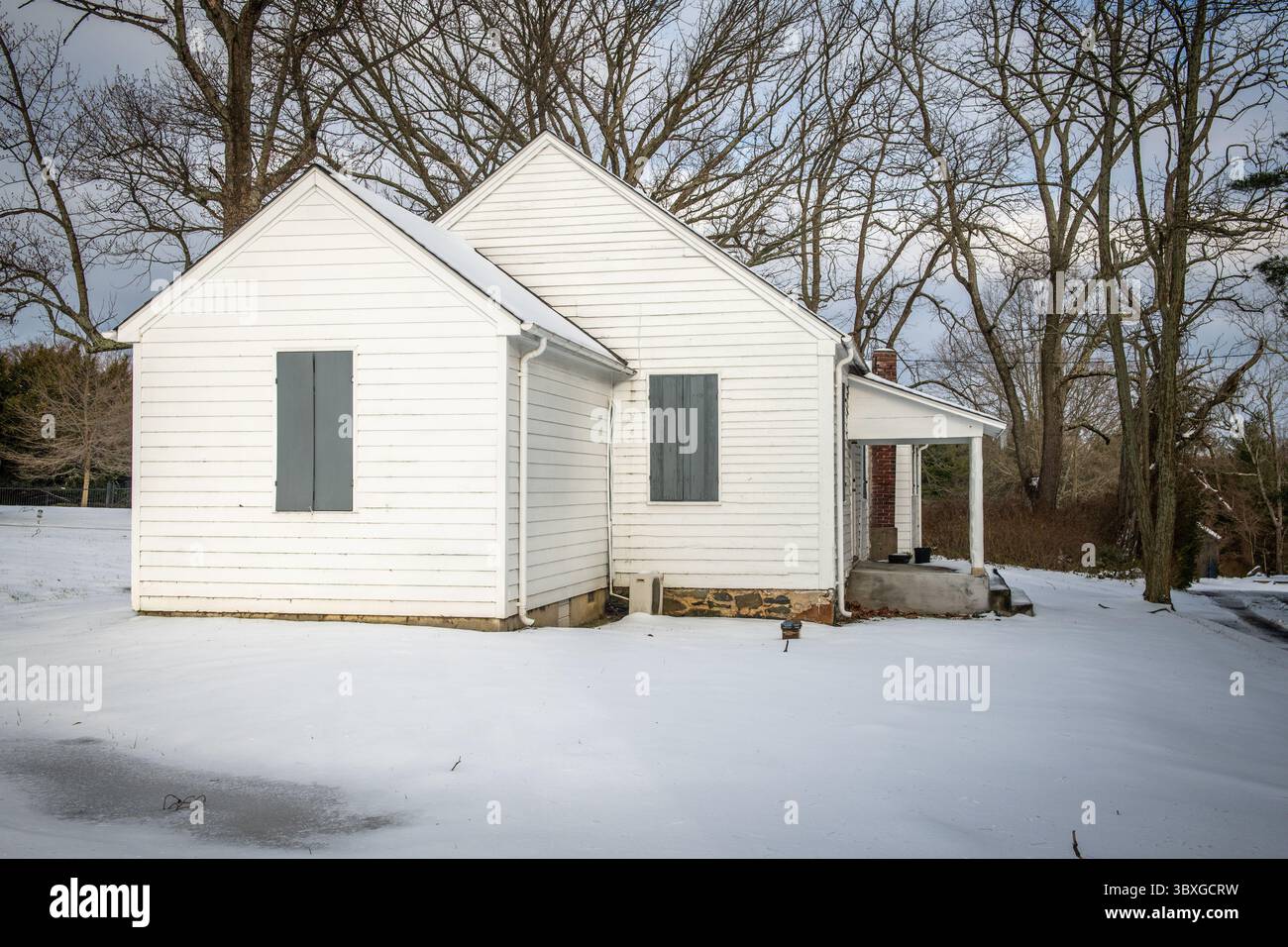 Dezember 2020, Fallston, Maryland, USA: Little Falls Friends Meeting - Quaker Meeting House in Harford County Maryland (Foto: © Edwin Remsberg/VW Pics via ZUMA Press Wire) Stockfoto