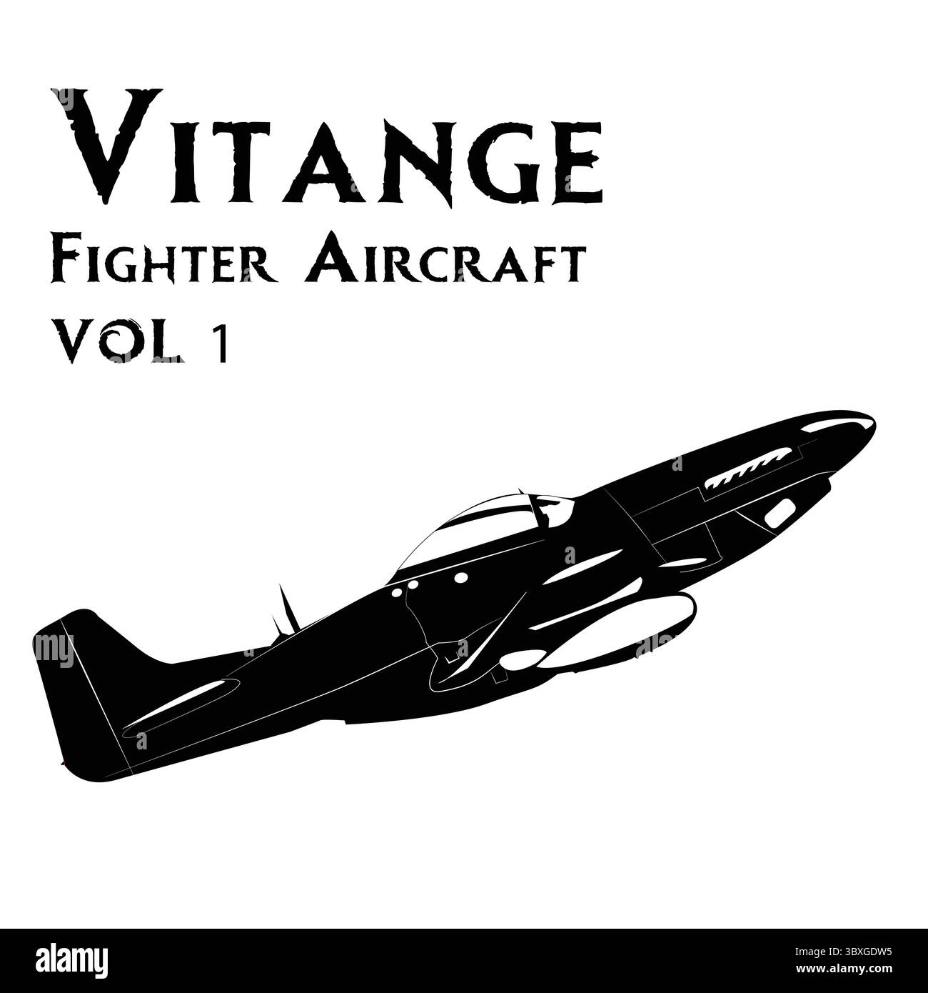 Kampfflugzeugtyp Design Vol 1 Silhouette Formen Illustration vektorbasierte Zeichnung Stock Vektor