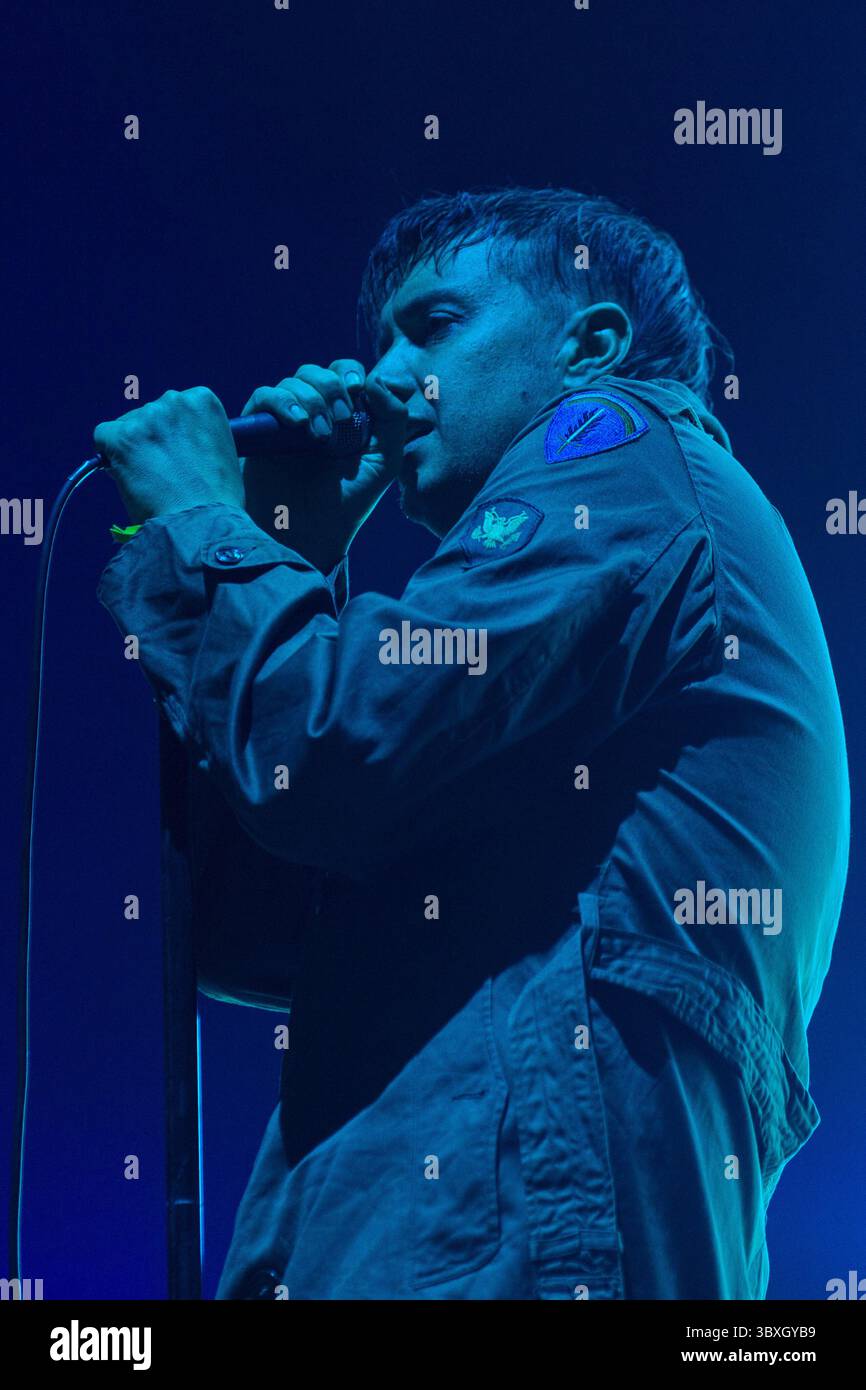 29. Oktober 2021, San Francisco, Kalifornien, USA: JULIAN CASABLANCAS of the Strokes beim Outside Lands Music Festival in San Francisco, Kalifornien (Credit Image: © Daniel DeSlover/ZUMA Press Wire) Stockfoto